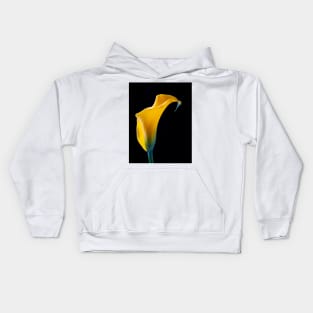 One Beautiful Yellow Calla Lily Kids Hoodie